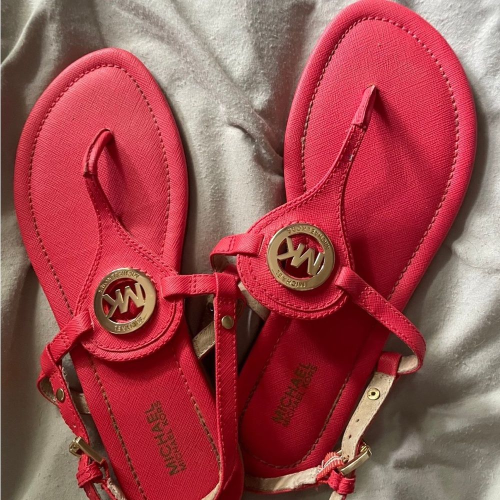 Coral Michael Kors sandals size 7